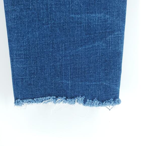 Hudson Krista Crop Super Skinny Distressed Jean Raw Hemline Stonewash Whisker 26 - Picture 12 of 12